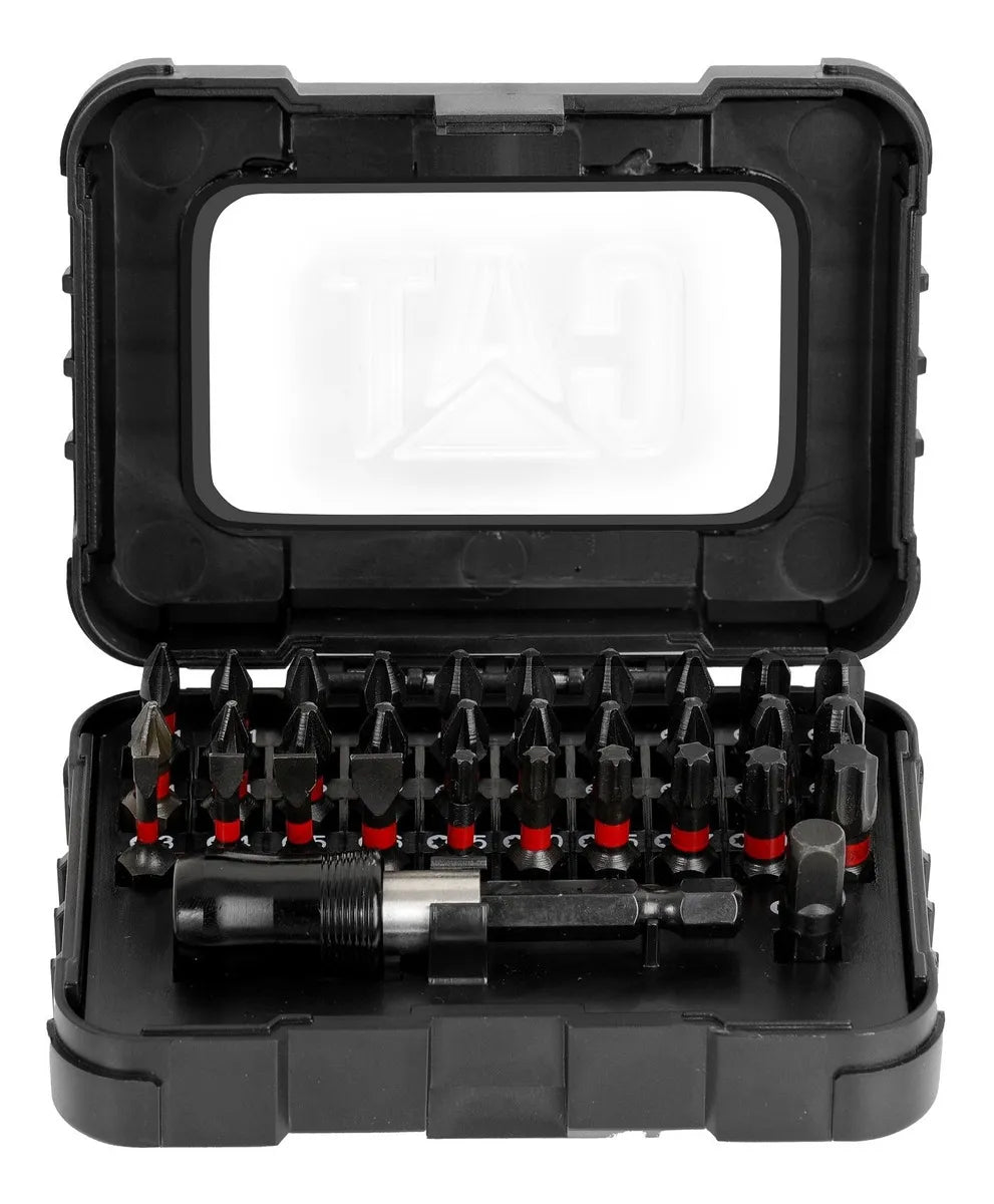 Juego Set Cat Puntas Para Atornillador Estuche 32 Pieza