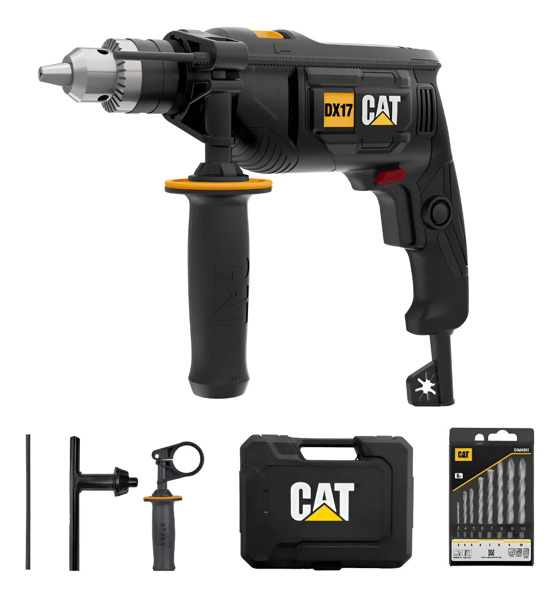 Taladro de Impacto 750 W + Maletín + Mechas