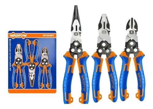 Set De Alicates 3 Pzs 7.5'' (190 Mm) - 8'' (200 Mm) - 8.5'' (215 Mm)