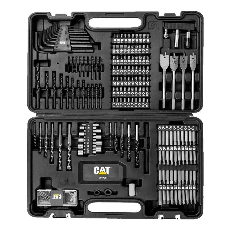 Juego Set Kit Mechas Puntas Tubos Llave Allen Cat 201 Piezas