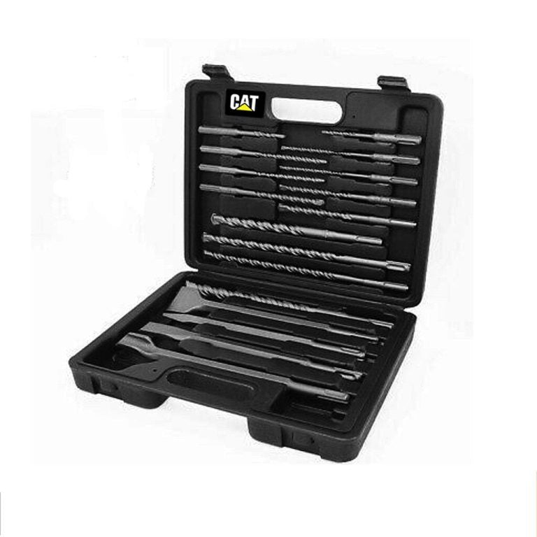 Kit de mechas y cinceles SDS plus 17 Piezas con maletín · CAT
