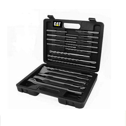 Kit de mechas y cinceles SDS plus 17 Piezas con maletín · CAT