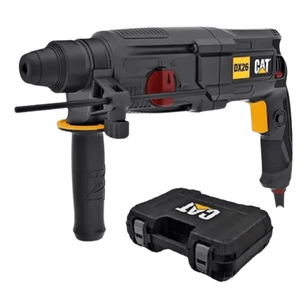 Combo Martillo Rotativo SDS Plus 800W 3 J + 3 Cinceles + Maletín CAT