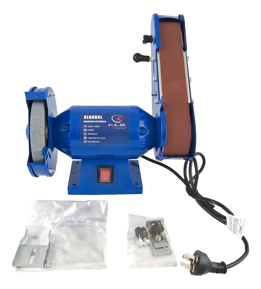 Amoladora de Banco con Lijadora · 240 W + 10 Lijas