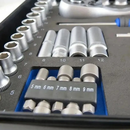 Set De Herramientas 133 Piezas Con Caja Metálica