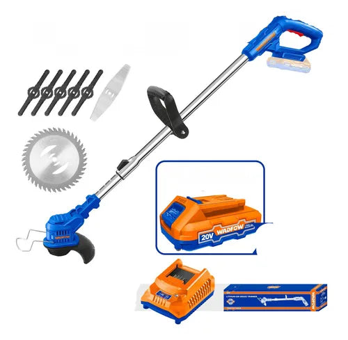 Bordeadora Inalambrica 20V + Bat 2 Ah +Car + Cuchillas
