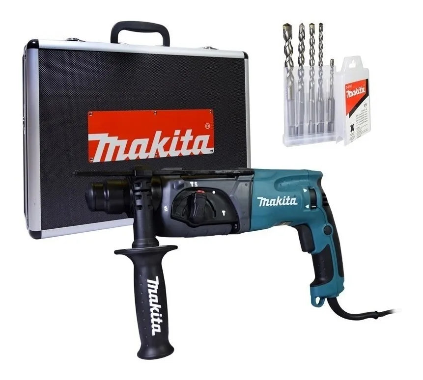 Rotomartillo Percutor Makita 24 mm (15/16 ") 780w + Maletin + 5 Mechas