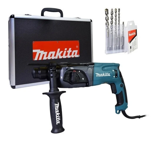 Rotomartillo Percutor Makita 24 mm (15/16 ") 780w + Maletin + 5 Mechas