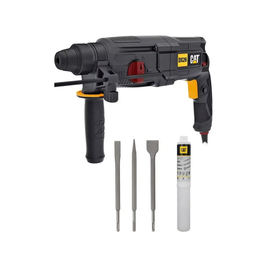 Combo Martillo Rotativo SDS Plus 800W 3 J + 3 Cinceles + Maletín CAT
