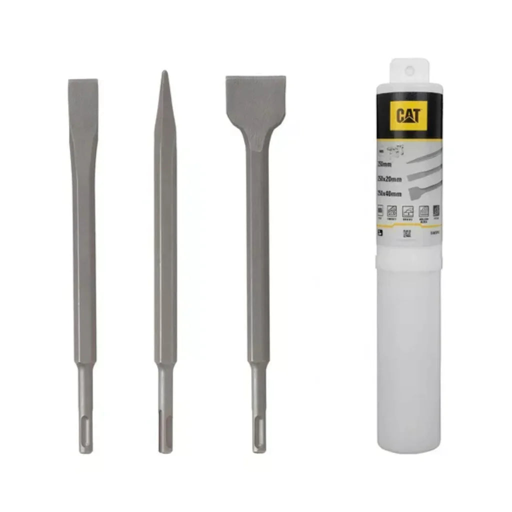 Combo Martillo Rotativo SDS Plus 800W 3 J + 3 Cinceles + Maletín CAT