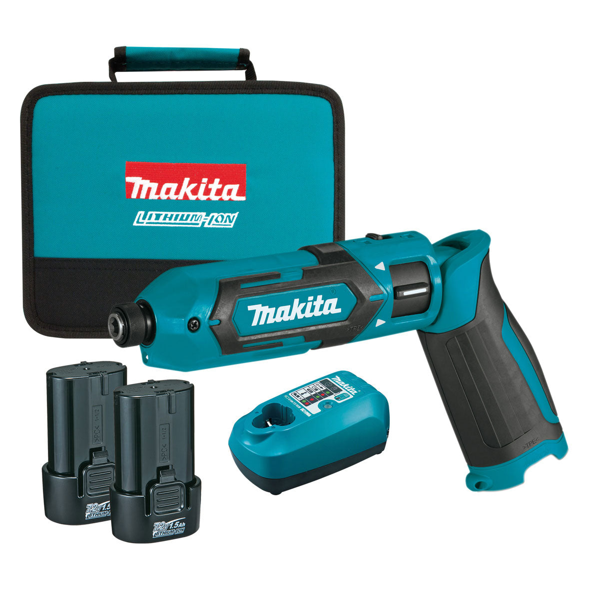 Atornillador Makita Impacto 18 V 110N·m con 2 Baterías y Cargador